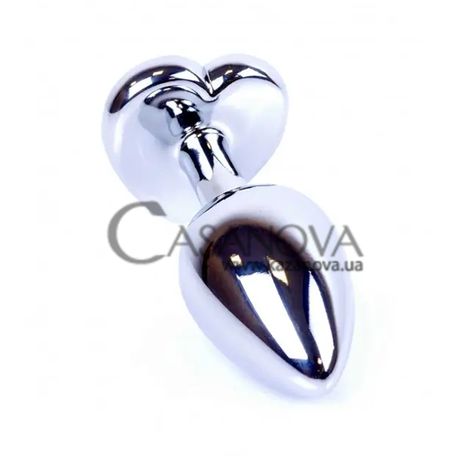 Основное фото Анальная пробка Plug-Jewellery Silver BS6400050 серебристая с синим кристаллом 7 см