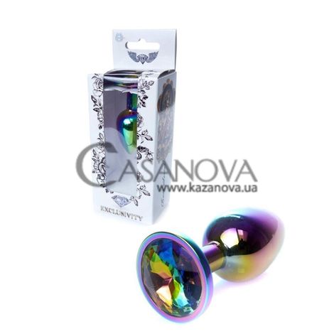Основное фото Анальная пробка с кристаллом Boss Series Exclusivity разноцветная 7 см
