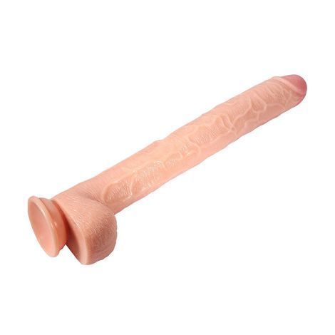 Основне фото Реалістичний фалоімітатор на присосці Xise Hyper Realistic Huge Dildo тілесний 43 см