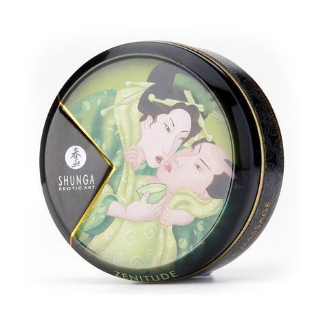 Основное фото Массажная свеча Shunga Massage Candle зелёный чай 30 мл
