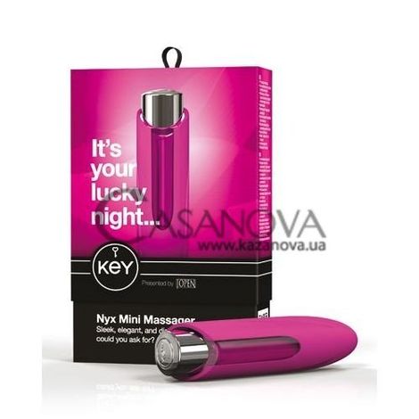 Основне фото Міні-вібратор KEY Nyx Mini Massager рожевий 12,7 см