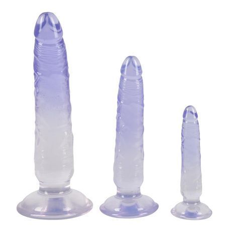 Основне фото Набір анальних фалоімітаторів You2Toys Crystal Clear Anal Training Set Three Dildos In One Set блакитний