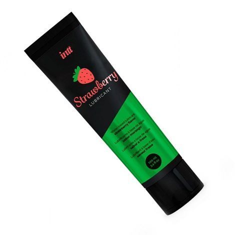 Основное фото Оральный лубрикант Intt Strawberry Lubricant клубника 100 мл