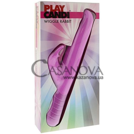 Основне фото Rabbit-вібратор Play Candi Wiggle Rabbit рожевий 22,9 см