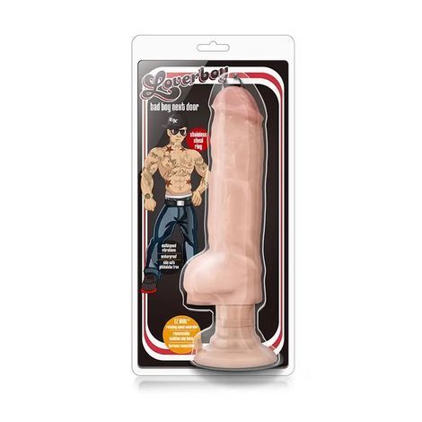 Основне фото Реалістичний вібратор на присосці з кільцем у голівці Blush Coverboy Bad Boy Next Door тілесний 27,9 см