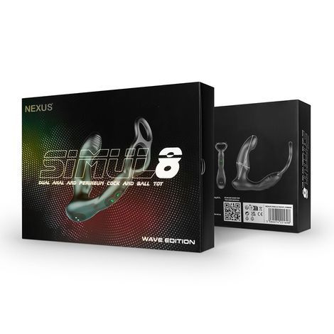 Основне фото Стимулятор простати з вібрацією Nexus Simul8 Wave Edition чорний 13,6 см