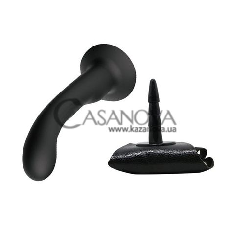 Основне фото Жіночий страпон Lybaile Ultra Passionate Harness Curvy Dildo BW-022053 чорний 15,8 см