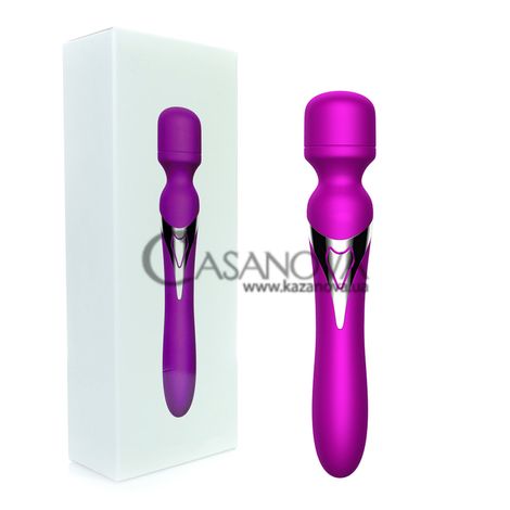 Основное фото Вибромассажёр Boss Series Foxshow Silicone Dual Massager фиолетовый 22,6 см