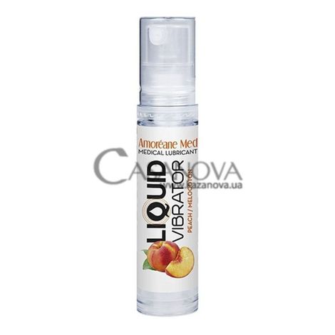 Основное фото Набор из 5 лубрикантов Amoreane Med Liquid Vibrator персик, вишня, клубника, ягоды 50 мл
