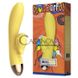 Дополнительное фото Rabbit-вибратор с подогревом и язычком Leten Wonderful жёлтый 19,5 см