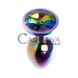 Дополнительное фото Анальная пробка с кристаллом Boss Series Exclusivity разноцветная 7 см