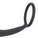 Додаткове фото Ерекційне кільце з масажером простати Black Velvets Ring & Plug