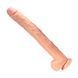 Додаткове фото Реалістичний фалоімітатор на присосці Xise Hyper Realistic Huge Dildo тілесний 43 см