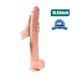 Додаткове фото Реалістичний фалоімітатор на присосці Xise Hyper Realistic Huge Dildo тілесний 43 см