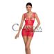 Дополнительное фото Мини-платье с бабочками Passion BS090 красное