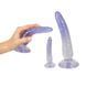 Додаткове фото Набір анальних фалоімітаторів You2Toys Crystal Clear Anal Training Set Three Dildos In One Set блакитний