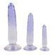 Додаткове фото Набір анальних фалоімітаторів You2Toys Crystal Clear Anal Training Set Three Dildos In One Set блакитний