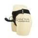 Додаткове фото Жіночий страпон Lybaile Ultra Passionate Harness Curvy Dildo BW-022053 чорний 15,8 см