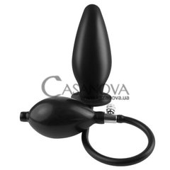 Основное фото Анальная пробка-расширитель Anal Fantasy Inflatable Silicone Plug чёрная 11,6 см