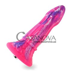 Основне фото Фалоімітатор для секс-машин Hismith 10.3" Silicone Monster Dildo Series рожевий з фіолетовим 26,1 см