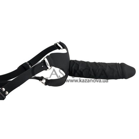 Основне фото Жіночий страпон Silicone Strap-on You2Toys чорний 17 см