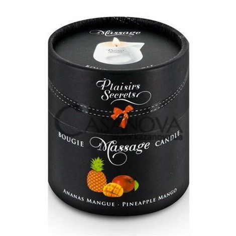 Основне фото Масажна свічка Plaisirs Secrets Bougie Massage Candle Pineapple Mango ананас-манго 80 мл