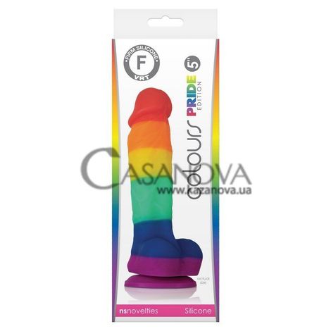 Основное фото Фаллоимитатор с присоской Pride Edition Dildo цветной 17,8 см