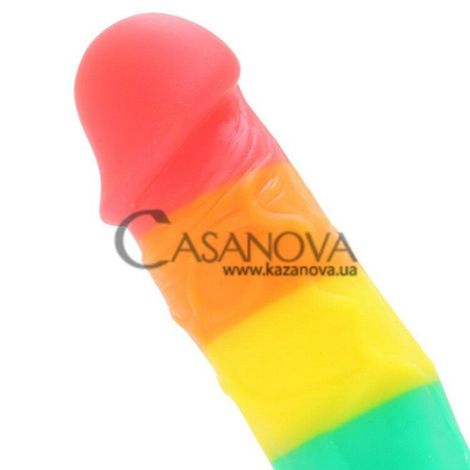 Основне фото Фалоімітатор з присоскою Pride Edition Dildo кольоровий 17,8 см
