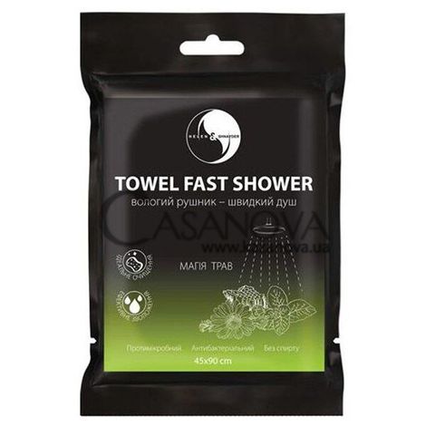 Основное фото Влажное антибактериальное полотенце Towel Fast Shower Магия трав