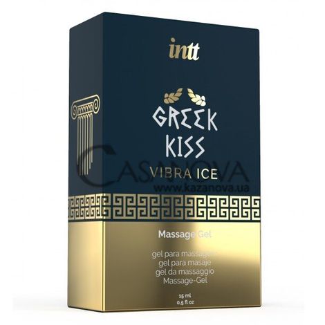 Основное фото Стимулирующий анальный гель Intt Greek Kiss Vibra Ice мята 15 мл