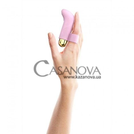 Основное фото Вибронасадка на палец Love To Love Touch Me розовая 8,6 см