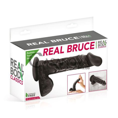 Основное фото Фаллоимитатор Real Body Real Bruce чёрный 23 см