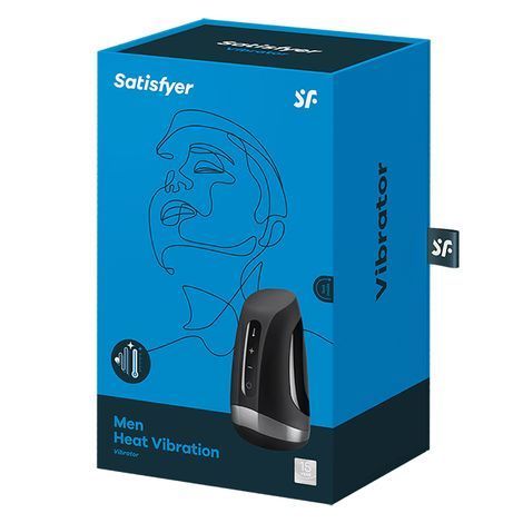 Основне фото Мастурбатор Satisfyer Men Heat Vibration чорний