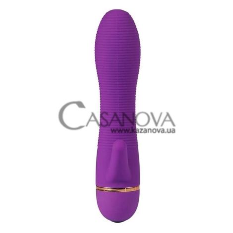 Основное фото Клиторально-вагинальный вибратор Xiaochong фиолетовый 17 см