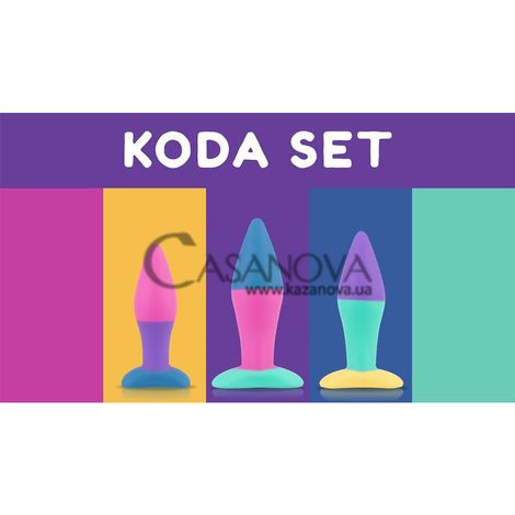 Основне фото Набір анальних пробок PMV20 Koda Butt Plug Set різнокольоровий