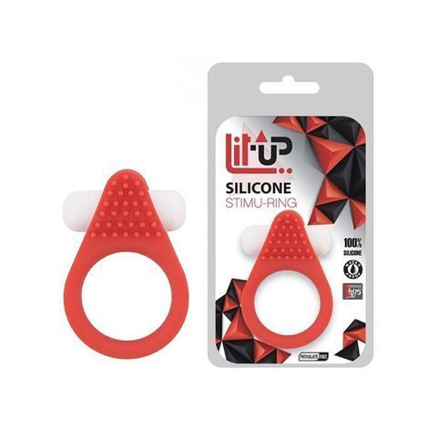 Основное фото Виброкольцо-стимулятор Lit-Up Silicone Stimu Ring 1 красное