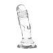 Додаткове фото Реалістичний фалоімітатор на присосці XRAY Clear Dildos XR910136 прозорий 12 см