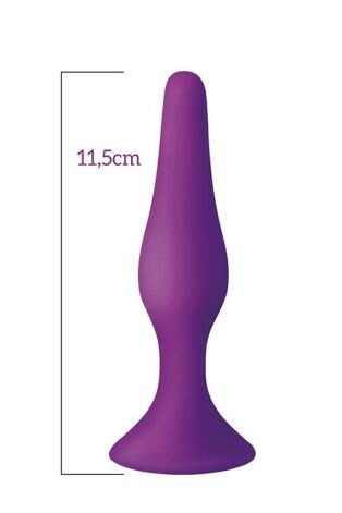 Основное фото Анальная пробка на присоске MAI Attraction №33 фиолетовая 11,5 см