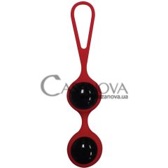 Основное фото Вагинальные шарики Feminine Jewels красно-чёрные