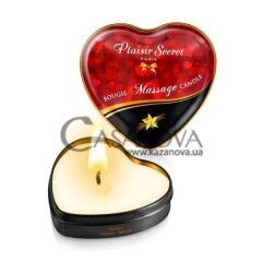 Основное фото Массажная свеча сердце Plaisirs Secrets Bougie Massage Candle ваниль 35 мл