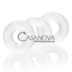Основное фото Набор эрекционных колец Set of 3 Silicone Stacker Rings прозрачный
