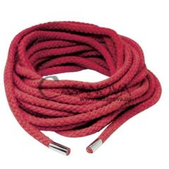 Основное фото Шнур для бондажа Japanese Silk Rope красный 10 м