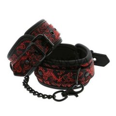 Основное фото Наручники Blaze Ankle Cuffs красные с чёрным
