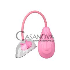Основное фото Вакуумная вибропомпа для вагины и клитора Vibrating Vagina Pump розовая с прозрачным