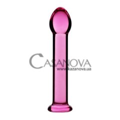 Основное фото Фаллоимитатор Glass Romance 7" розовый 17,8 см