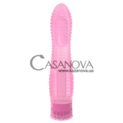 Основное фото Вибратор Crystal Jelly Lines Exciter розовый 16,2 см