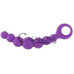 Основное фото Анальный стимулятор Bubble Chain фиолетовый 19 см