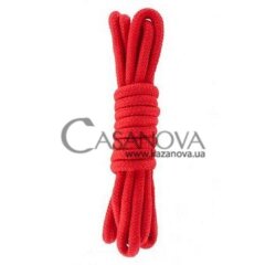 Основное фото Верёвка для бондажа Bondage Rope красная 3 м