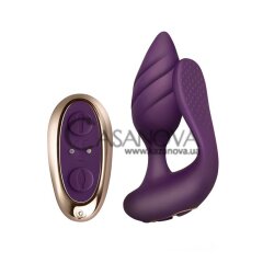 Основное фото Анально-вагинальный вибратор для пар Rocks-Off Cocktail фиолетовый 6 см
