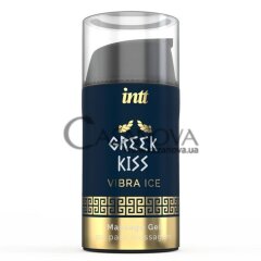 Основное фото Охлаждающий гель для римминга и анального секса Intt Greek Kiss Vibra Ice мята 15 мл
